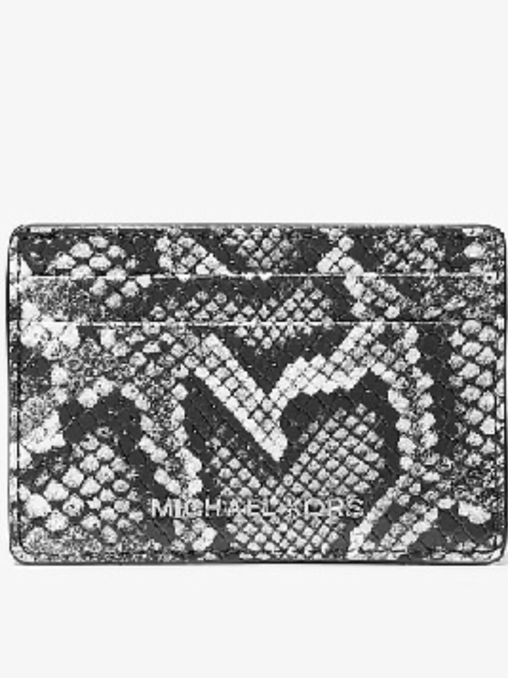 Jet Set Small Snake Embossed Card Case